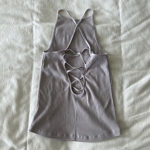 Free people lace up tank